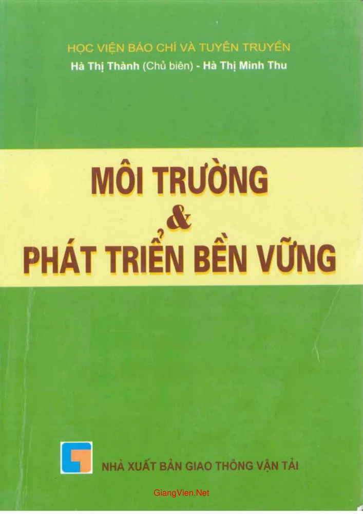 Ảnh bìa của Môi trường và phát triển bền vững