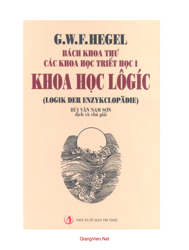 Ảnh bìa của Bách khoa thư các khoa học triết học I (Khoa học Logic)