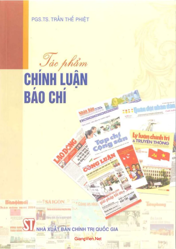 Ảnh bìa của Tác phẩm chính luận báo chí