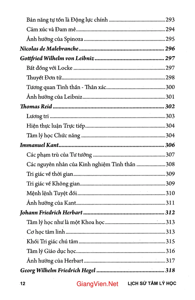 Trang 8 - Ảnh minh họa nội dung sách Lịch sử tâm lý học