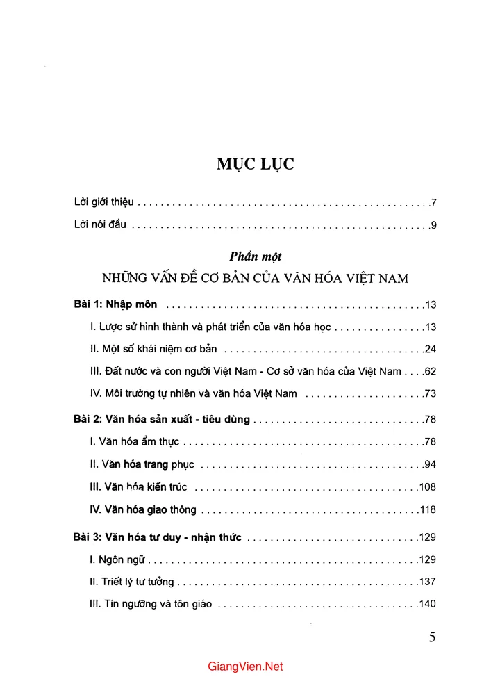 Trang bìa chính thức sách Giáo trình Cơ sở văn hóa Việt Nam - Phạm Ngọc Trung