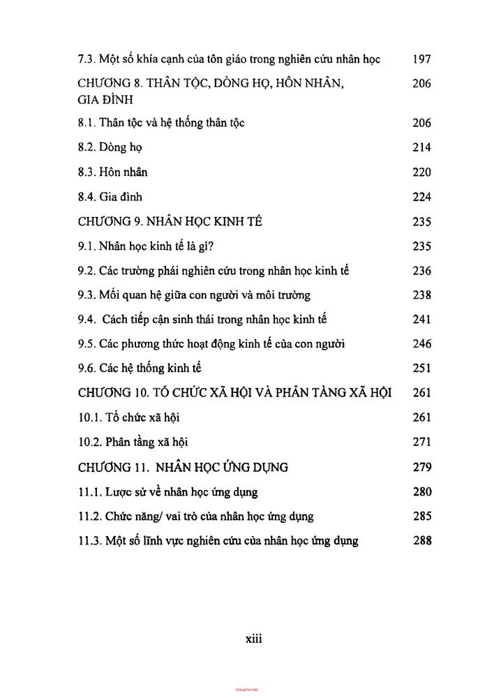 Trang 3 - Ảnh minh họa nội dung sách Nhân học đại cương (tác giả Nguyễn Văn Mạnh)