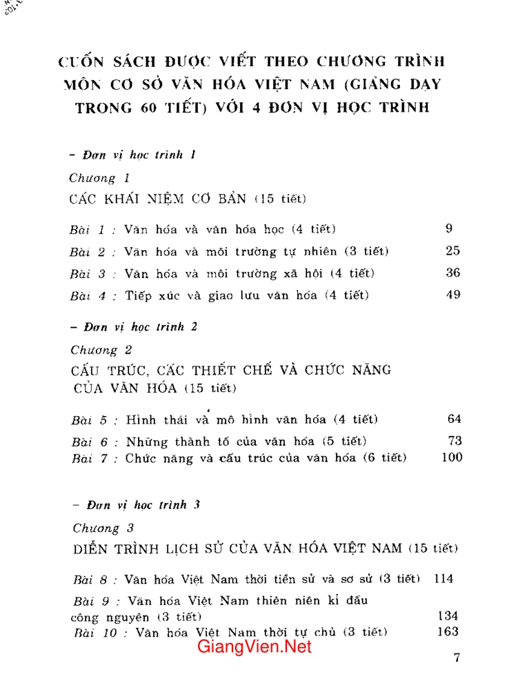 Trang 1 - Ảnh minh họa nội dung sách Cơ sở văn hóa Việt Nam - Trần Quốc Vượng