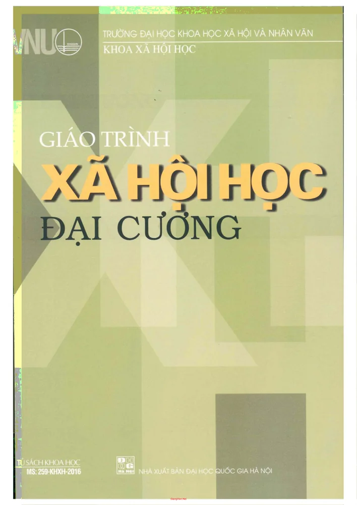 Ảnh bìa của Giáo trình Xã hội học đại cương (Đại học Quốc gia Hà Nội)