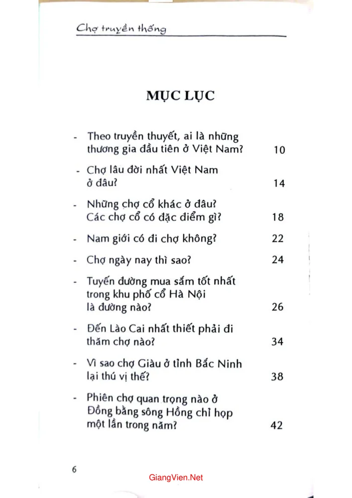 Trang bìa chính thức sách Chợ truyền thống