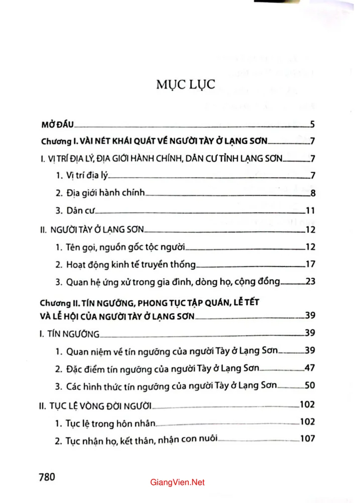 Trang bìa chính thức sách Văn hóa dân gian của người Tày ở Lạng Sơn