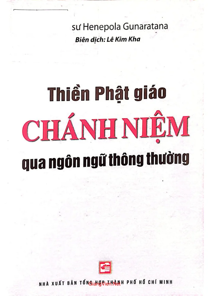 Ảnh bìa của Thiền phật giáo, chánh niệm, qua ngôn ngữ thông thường