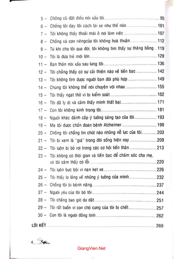 Mục lục chi tiết trang 1 sách Sức mạnh kỳ diệu của cảm xúc