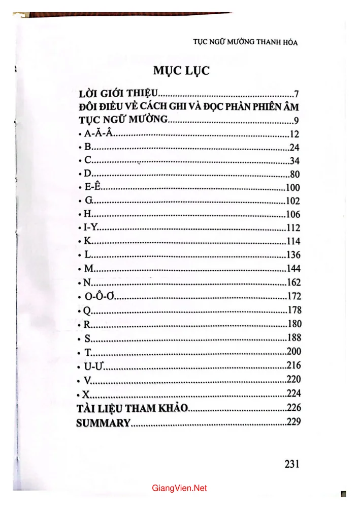 Trang bìa chính thức sách Tục ngữ Mường Thanh Hóa