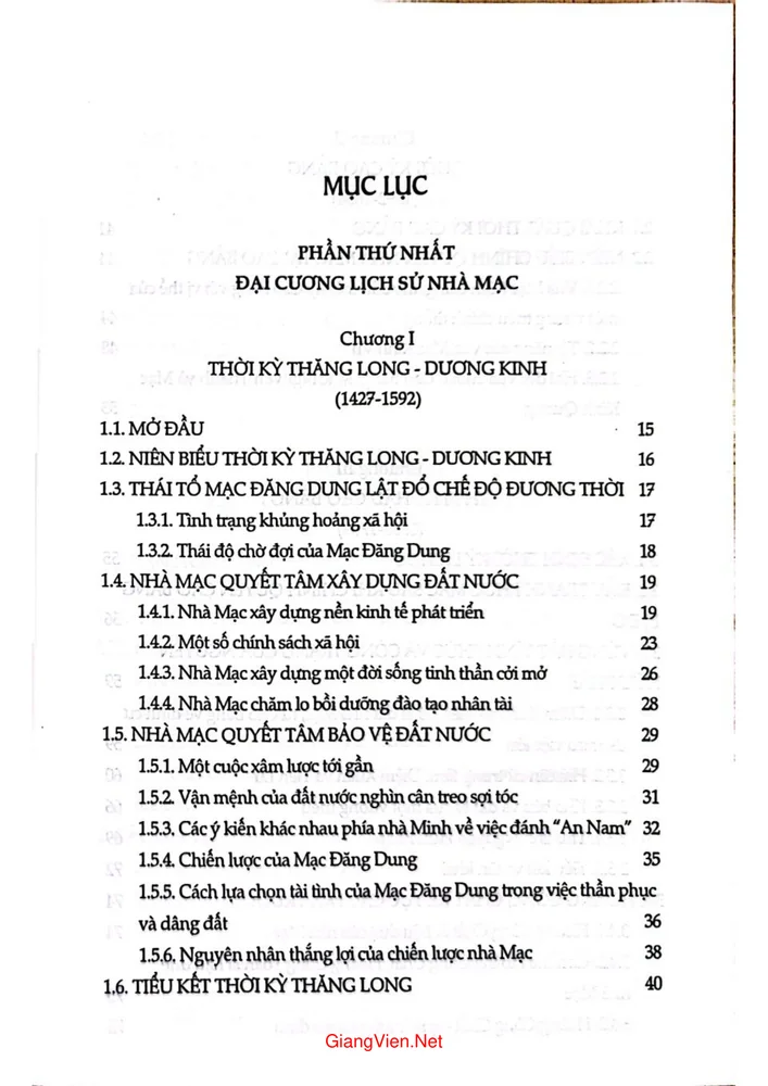 Trang bìa chính thức sách Đại cương lịch sử nhà Mạc và khái lược văn hóa các dân tộc Việt Nam