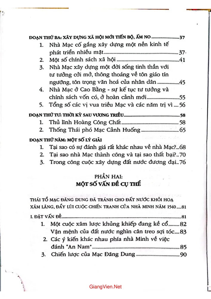 Trang 2 - Ảnh minh họa nội dung sách Mạc Đăng Dung vị vua đầu tiên của nhà Mạc