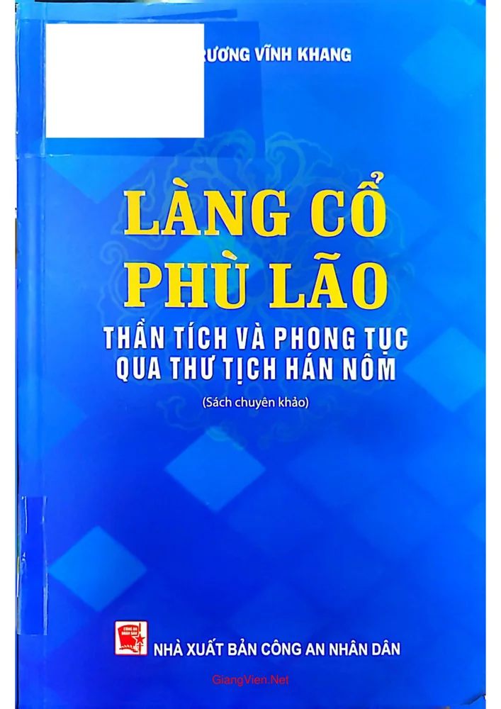 Ảnh bìa của Làng cổ Phù Lão thần tích và phong tục qua thư tịch Hán Nôm