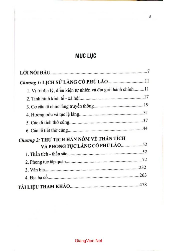 Trang bìa chính thức sách Làng cổ Phù Lão thần tích và phong tục qua thư tịch Hán Nôm