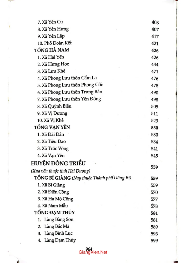 Mục lục chi tiết trang 2 sách Di sản Hán Nôm tỉnh Quảng Ninh. Tập 1 Địa chí cổ, thần tích thần sắc