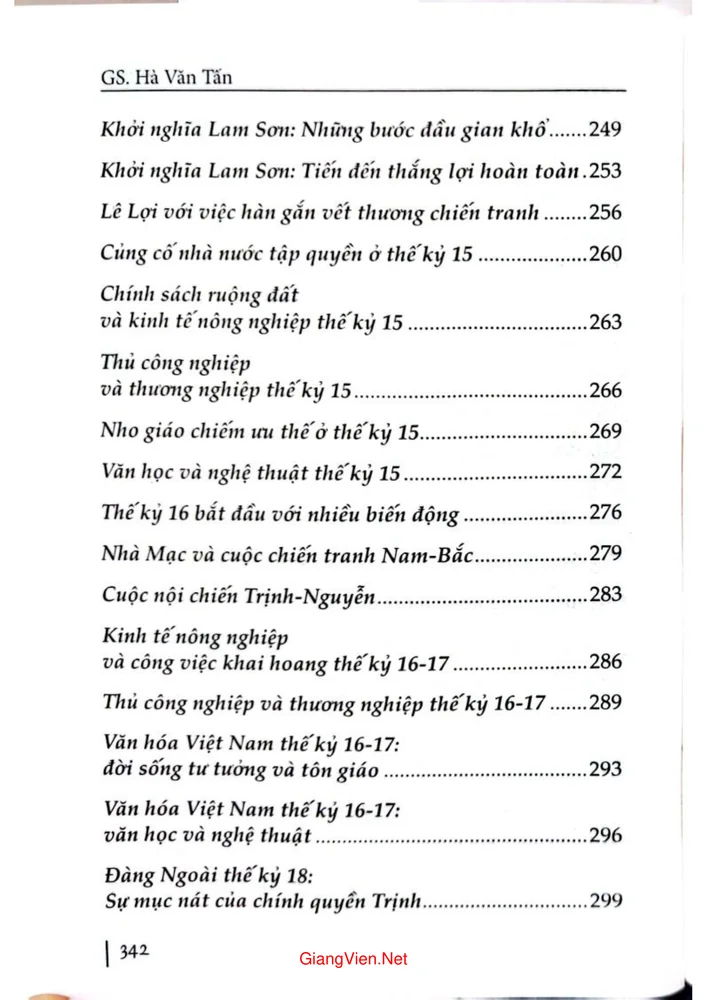 Mục lục chi tiết trang 5 sách Sự sinh thành Việt Nam