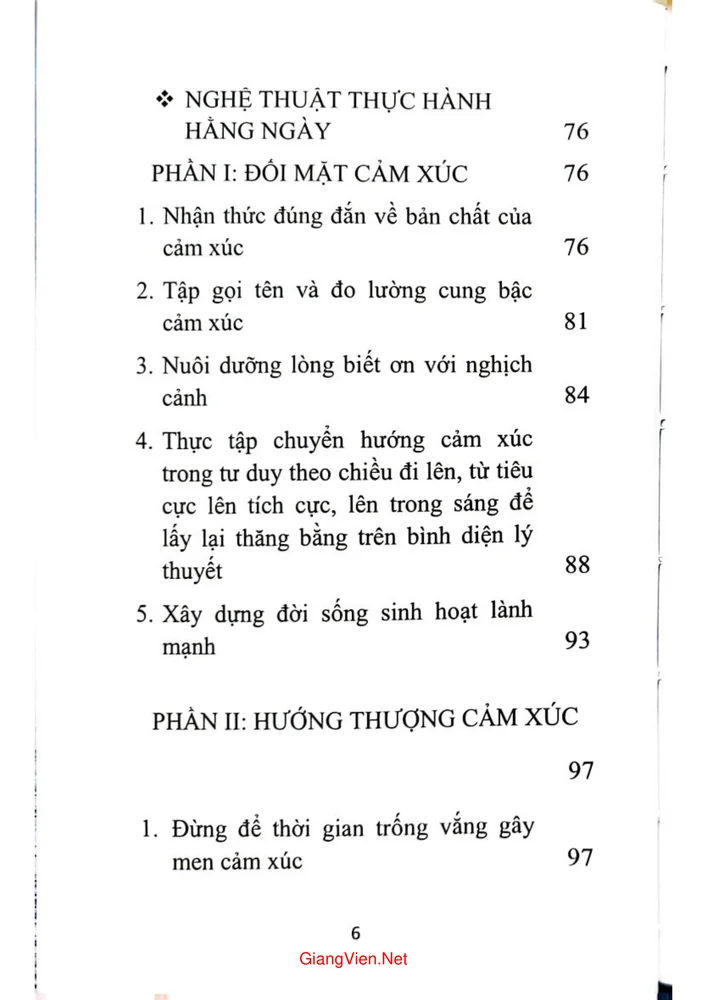 Trang 2 - Ảnh minh họa nội dung sách Bí quyết kiểm soát cảm xúc