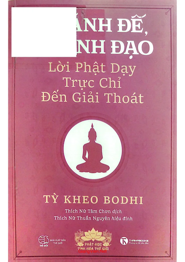 Ảnh bìa của Thánh đế thánh đạo lời phật dạy trực chỉ đến giải thoát