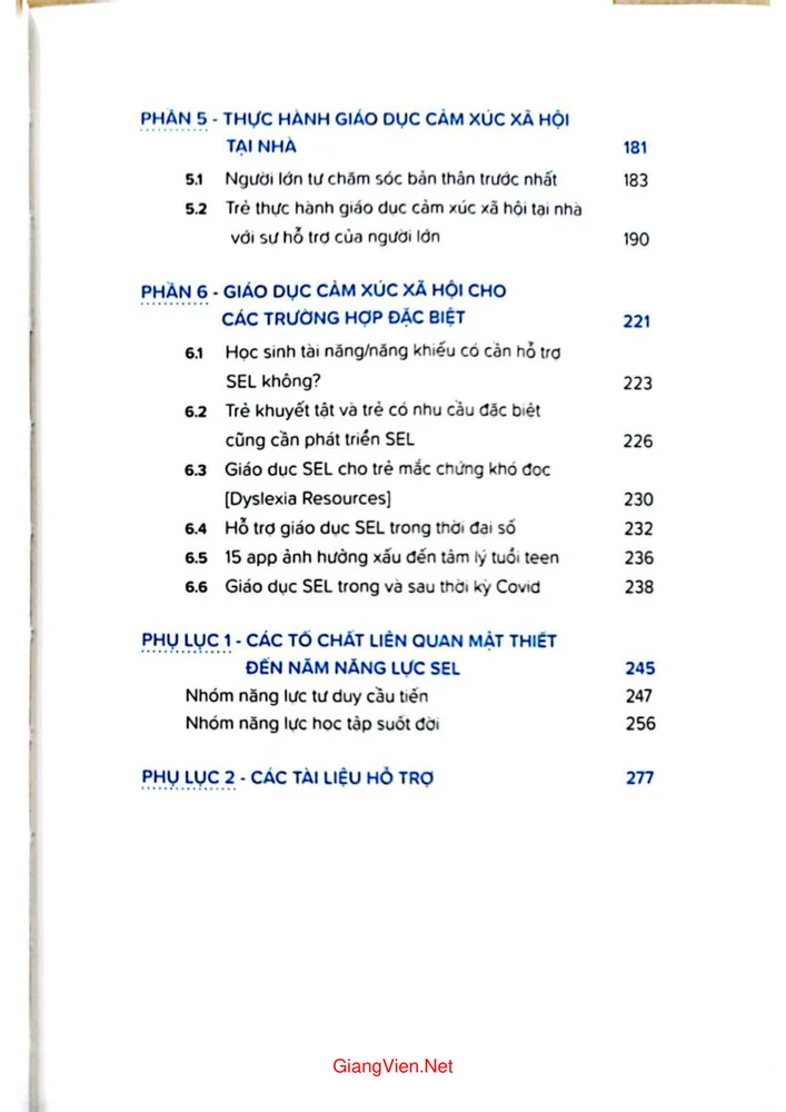 Trang 3 - Ảnh minh họa nội dung sách Phát triển năng lực cảm xúc xã hội 