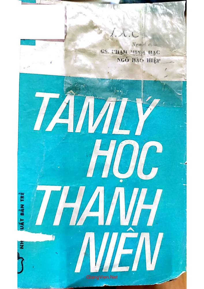 Ảnh bìa của Tâm lý học thanh niên