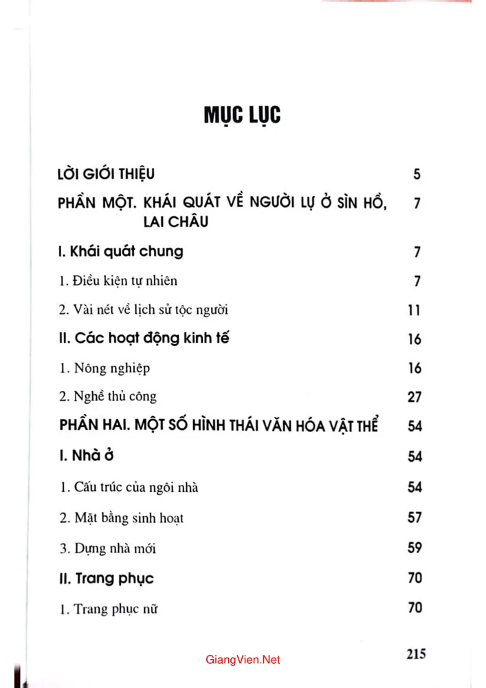 Trang bìa chính thức sách Người Lự ở Sìn Hồ Lai Châu