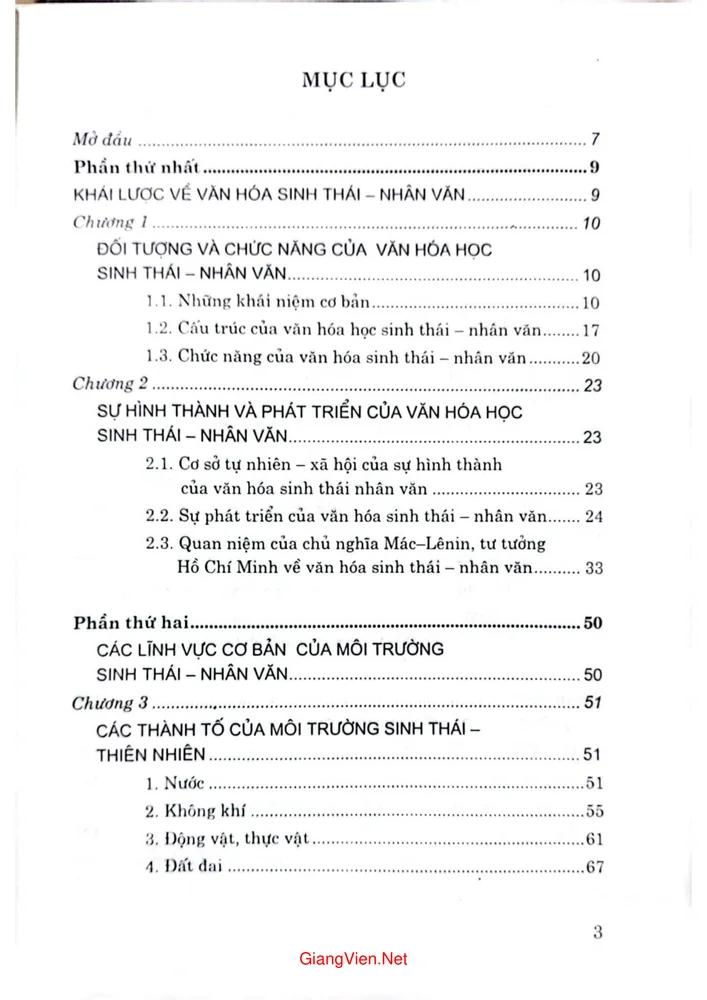 Trang bìa chính thức sách Văn hóa sinh thái nhân văn
