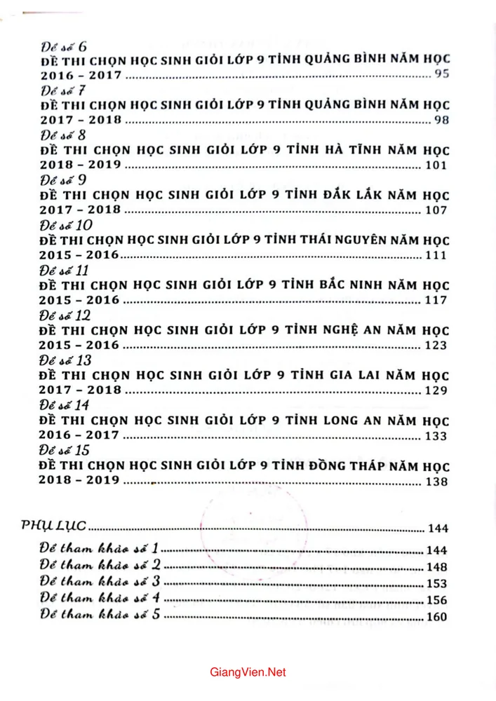 Mục lục chi tiết trang 2 sách Bộ đề ôn luyện thi vào THPT chuyên môn Lịch sử