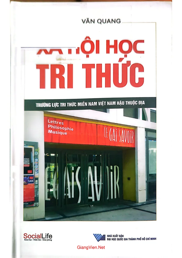 Ảnh bìa của Xã hội học tri thức