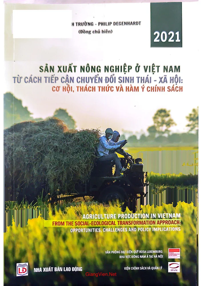 Ảnh bìa của Sản xuất nông nghiệp ở Việt Nam từ cách tiếp cận chuyển đổi sinh thái - xã hội. Cơ hội thách thức và hàm ý chính sách
