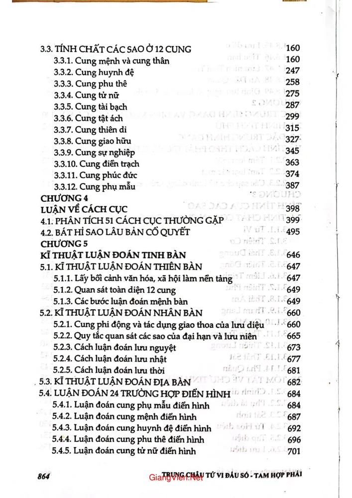Mục lục chi tiết trang 3 sách Trung châu tử vi đầu số tam hợp phái (tập 1).pdf