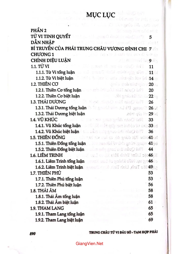 Trang bìa chính thức sách Trung châu tử vi đầu số tam hợp phái (tập 2)