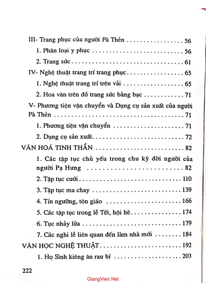 Trang 2 - Ảnh minh họa nội dung sách Văn hóa phong tục người Pà Thẻn