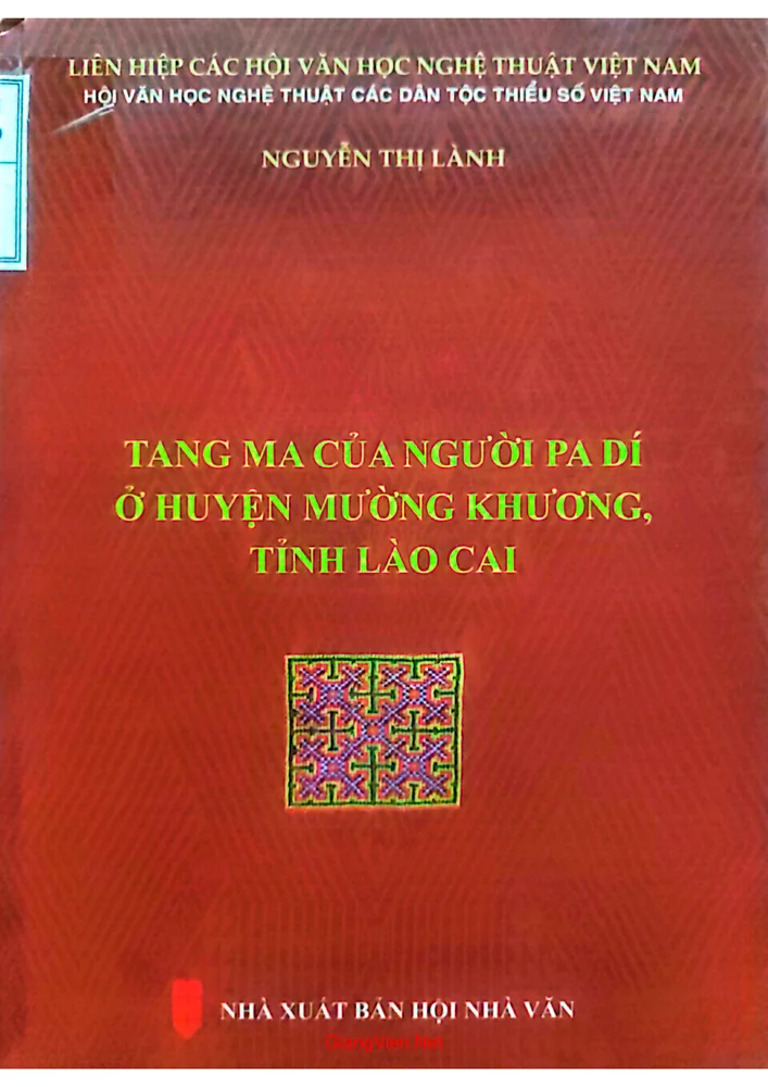 Ảnh bìa của Tang ma của người Pa Dí ở huyện Mường Khương tỉnh Lào Cai