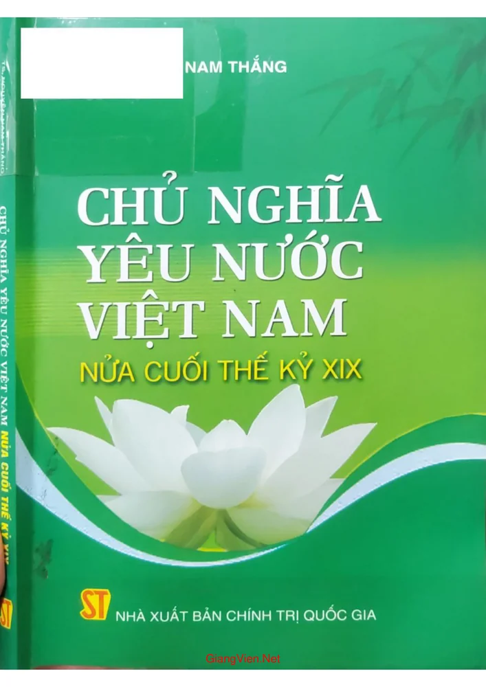 Ảnh bìa của Chủ nghĩa yêu nước Việt Nam nửa cuối thế kỷ XIX