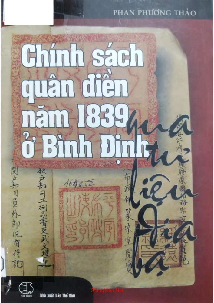 Ảnh bìa của Chính sách quân điền năm 1839 ở Bình Định