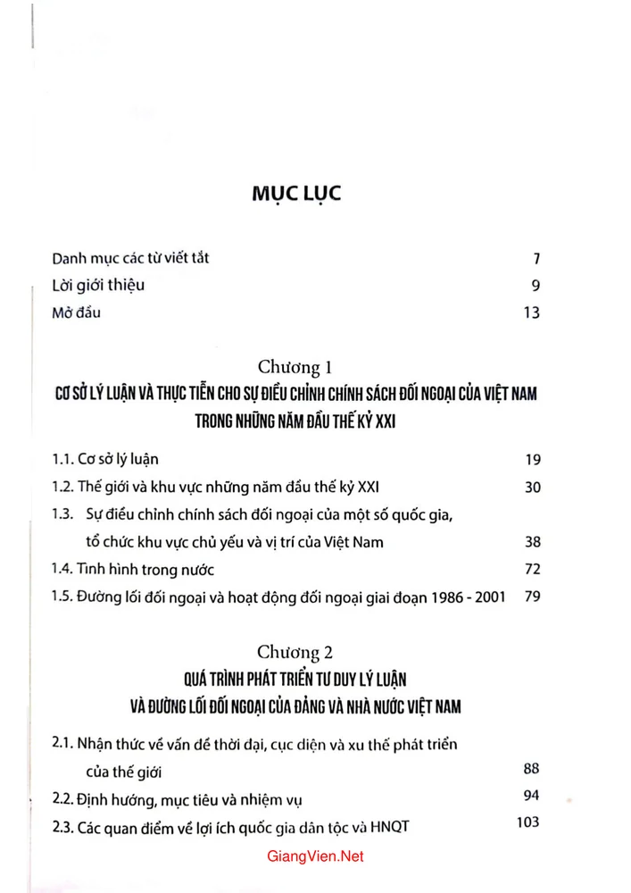 Trang bìa chính thức sách Chính sách đối ngoại của Việt Nam với các nước lớn và tổ chức khu vực chủ yếu