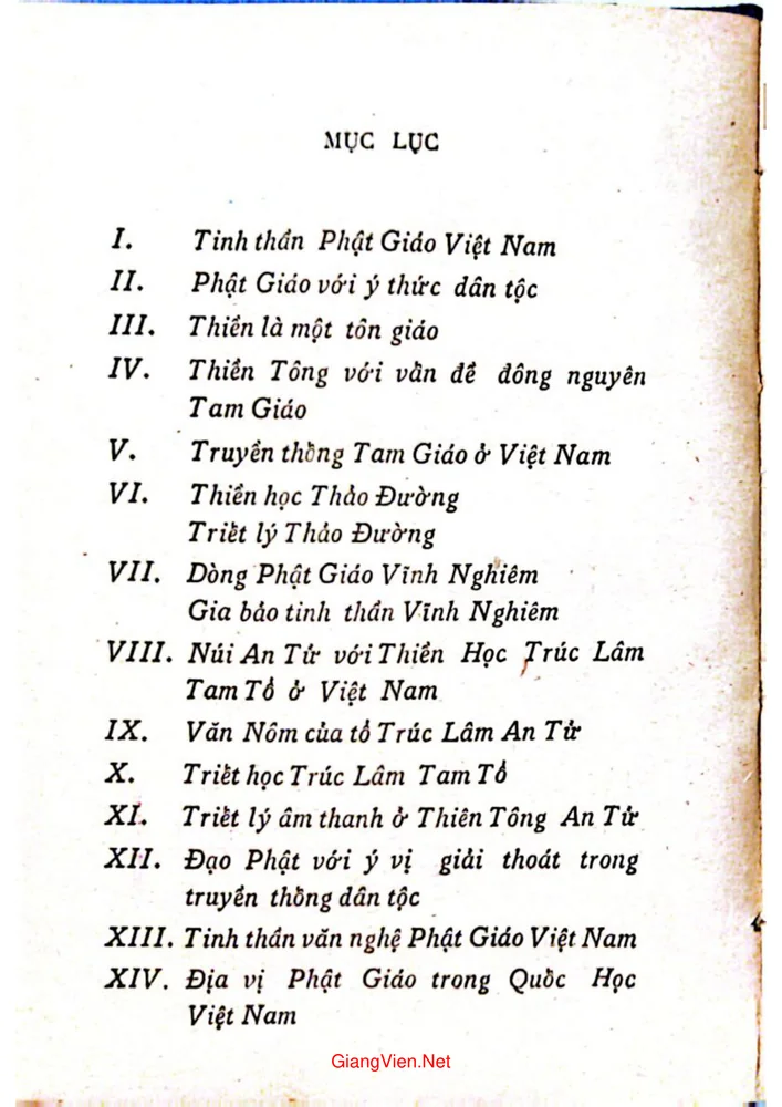 Trang bìa chính thức sách Phật giáo Việt Nam của Nguyễn Đăng Thục