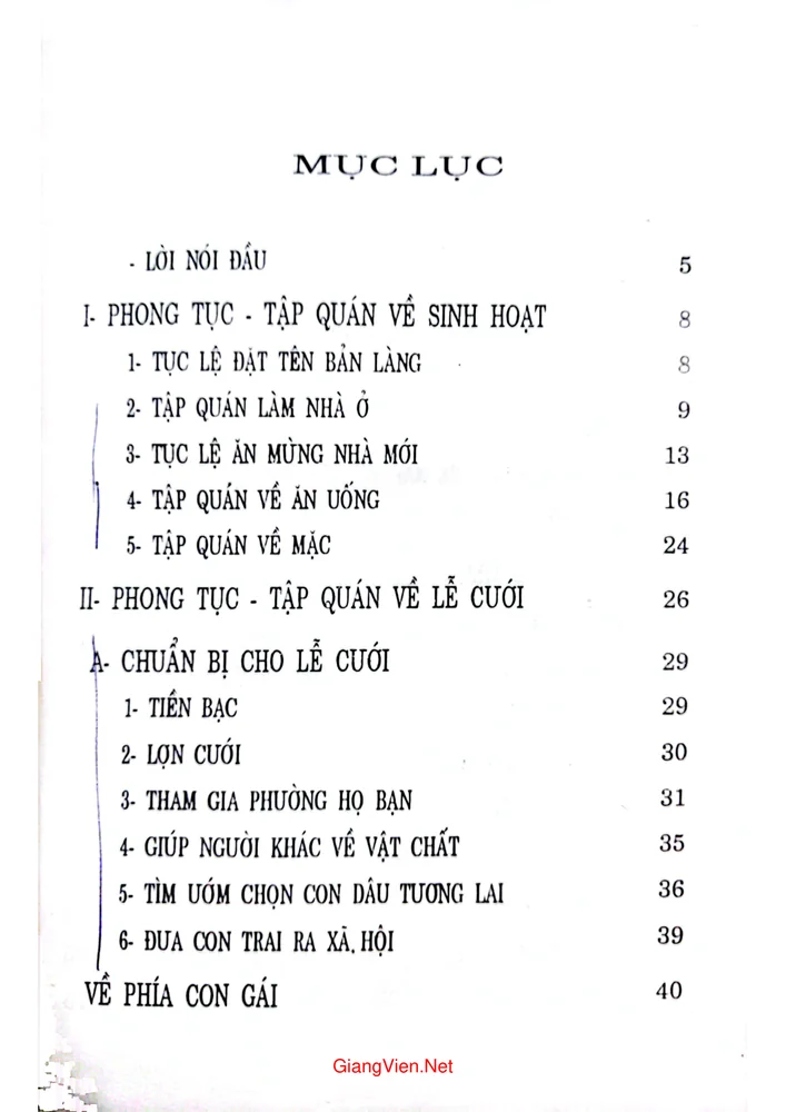 Trang 1 - Ảnh minh họa nội dung sách Phong tục tập quán dân tộc Tày ở Việt Bắc