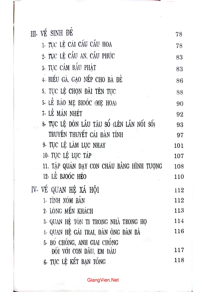 Trang 3 - Ảnh minh họa nội dung sách Phong tục tập quán dân tộc Tày ở Việt Bắc