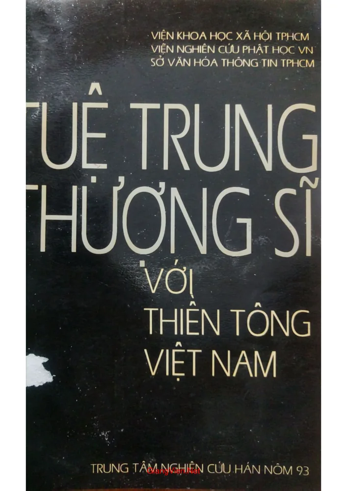 Ảnh bìa của Tuệ Trung Thượng sĩ với thiền tông Việt Nam full