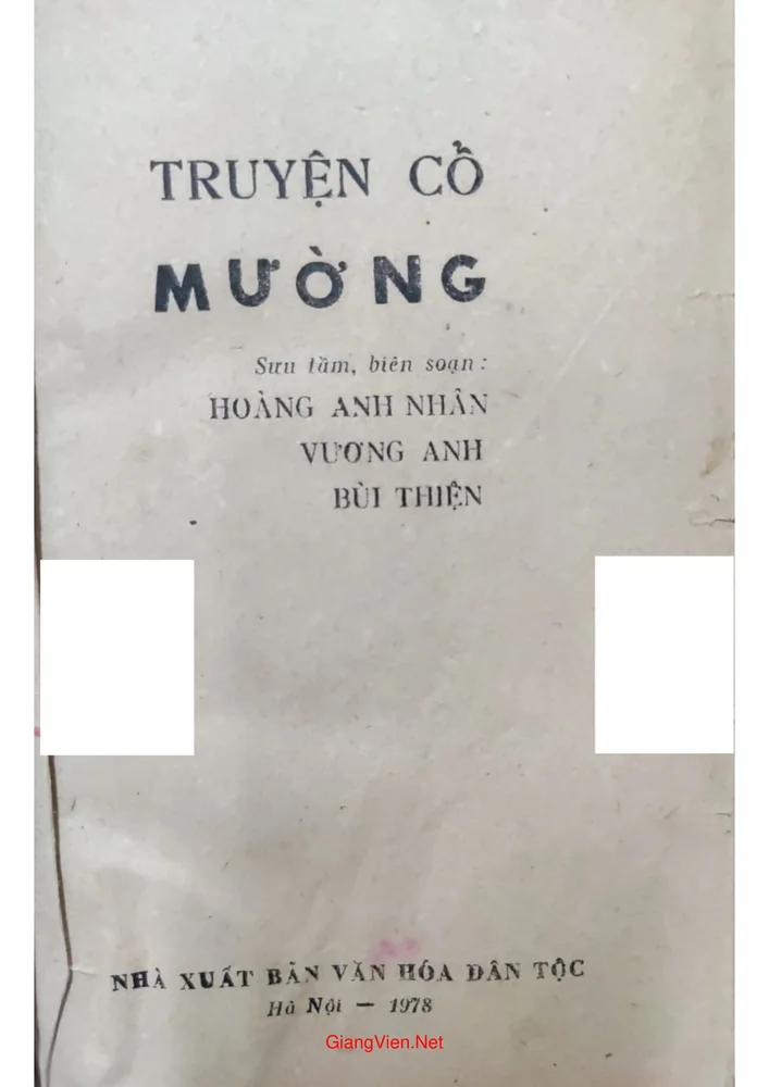 Ảnh bìa của Truyện cổ Mường