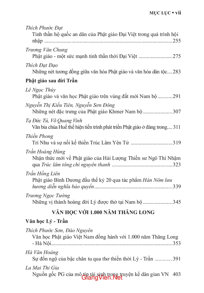 Trang 3 - Ảnh minh họa nội dung sách Văn học, Phật giáo với 1.000 năm Thăng Long - Hà Nội