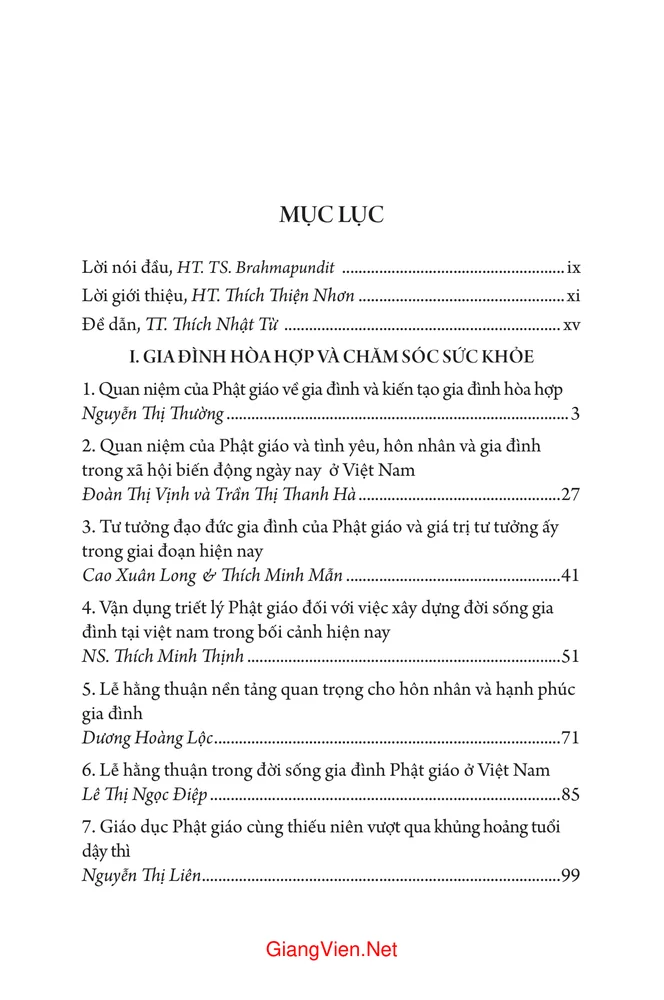 Trang bìa chính thức sách Gia đình hòa hợp và xã hội bền vững