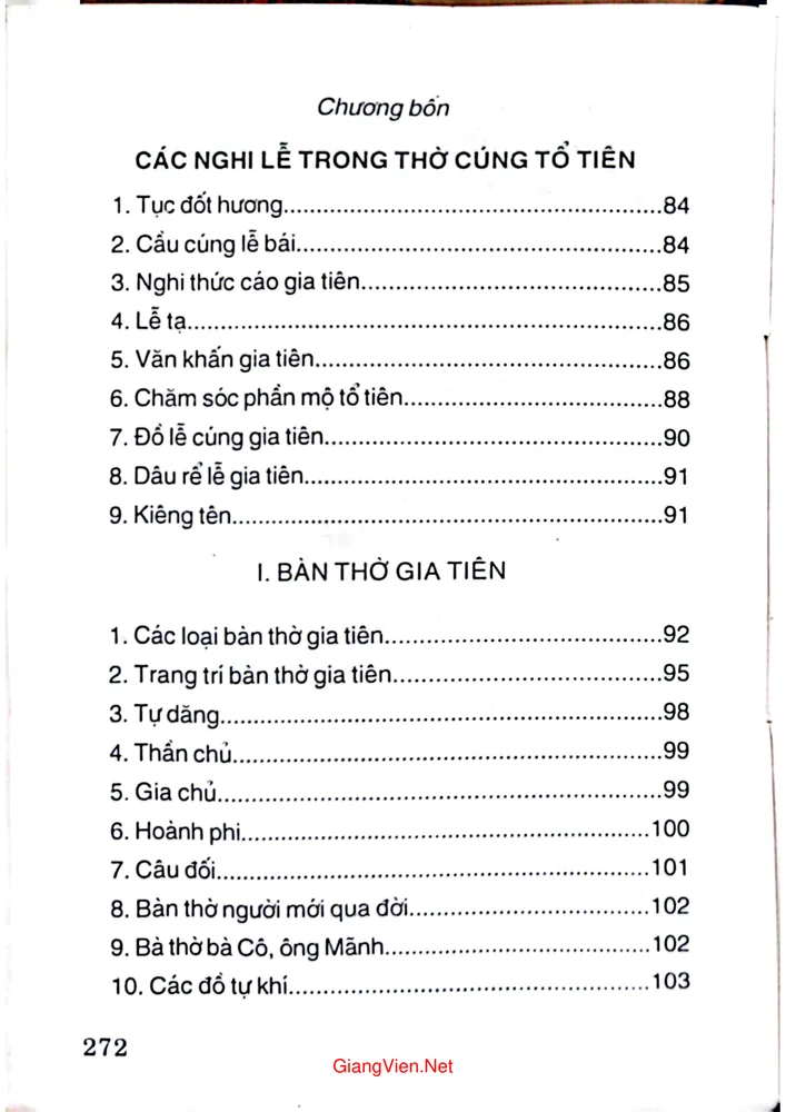 Mục lục chi tiết trang 5 sách Phong tục tập quán người Việt