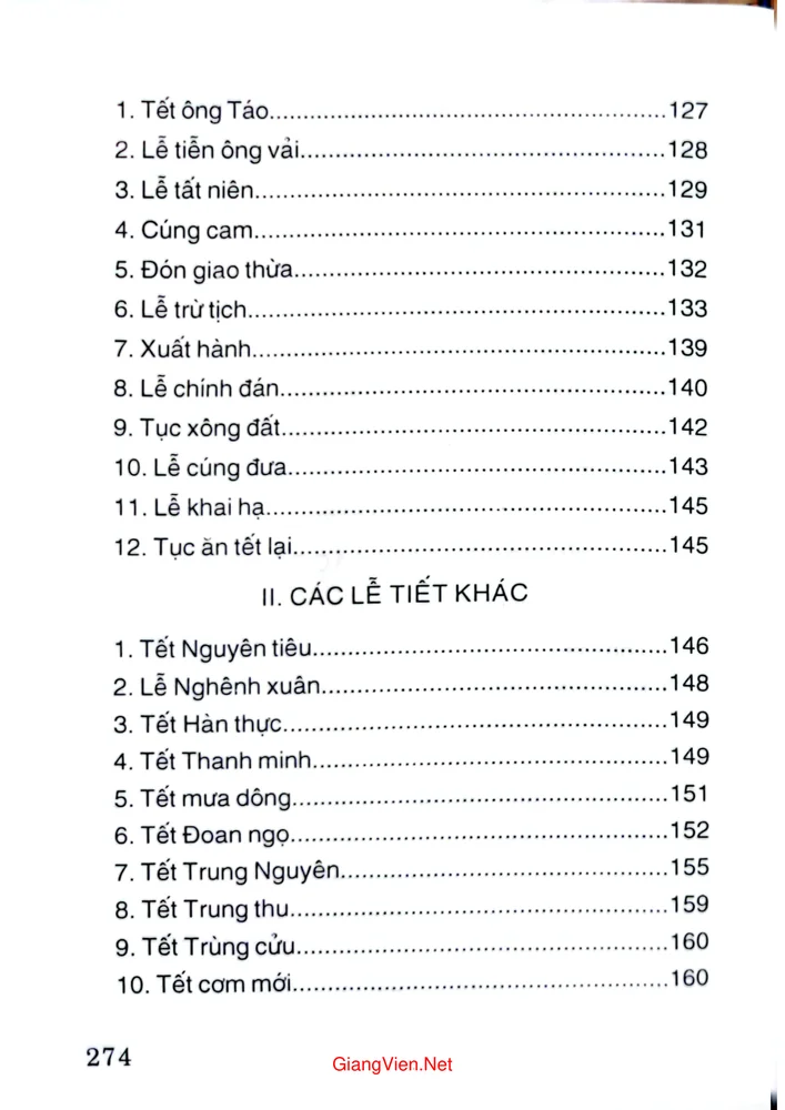 Mục lục chi tiết trang 7 sách Phong tục tập quán người Việt