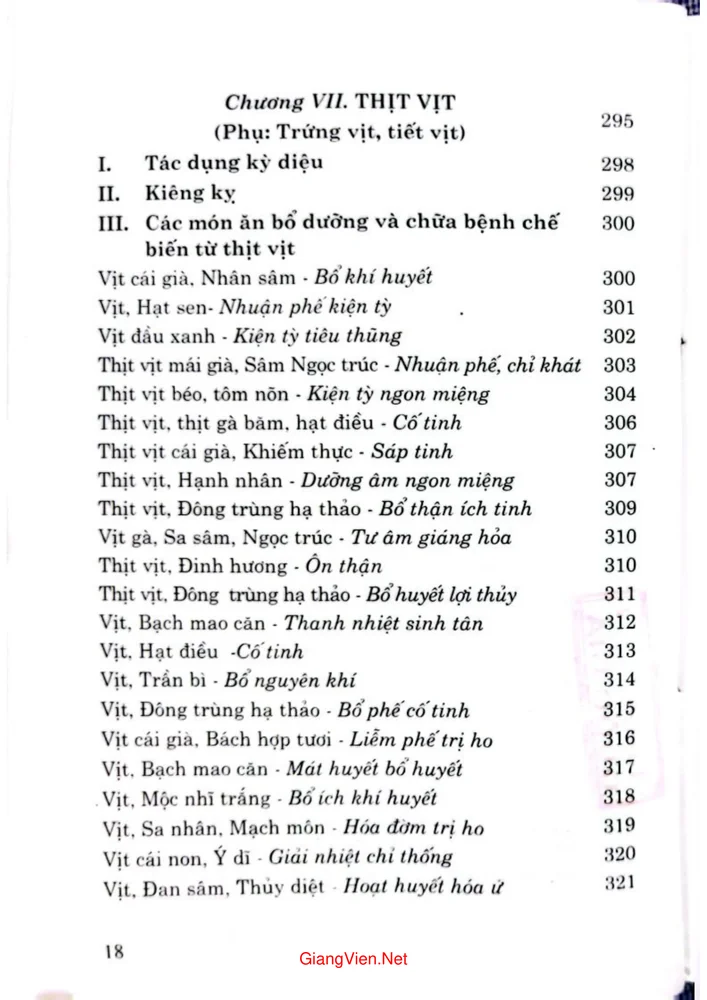 Mục lục chi tiết trang 12 sách Những món ăn, bài thuốc kỳ diệu chế biến từ thịt và trứng