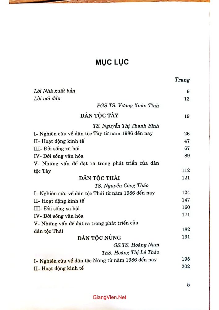 Trang bìa chính thức sách Các dân tộc ở Việt Nam, tập 2, nhóm ngôn ngữ Tày Thái Kaida