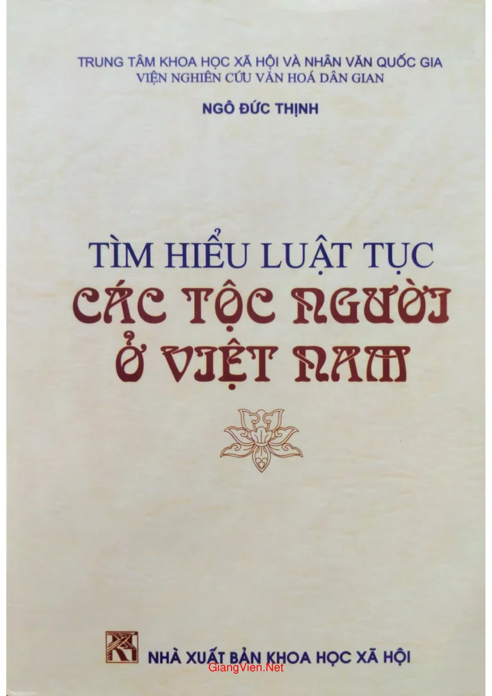 Ảnh bìa của Tìm hiểu luật tục các tộc người ở Việt Nam