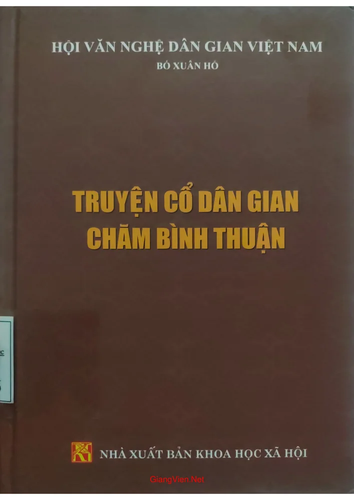 Ảnh bìa của Truyện cổ dân gian Chăm Bình Thuận