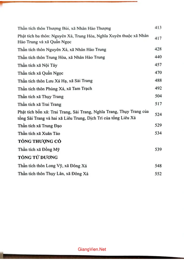 Trang 3 - Ảnh minh họa nội dung sách Thần tích tỉnh Hưng Yên - Tập V