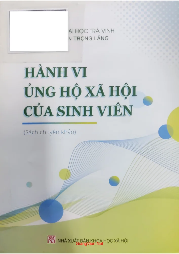 Ảnh bìa của Hành vi ủng hộ xã hội của sinh viên